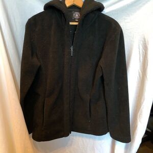 By Design Sport Fleece Jacket Black Small